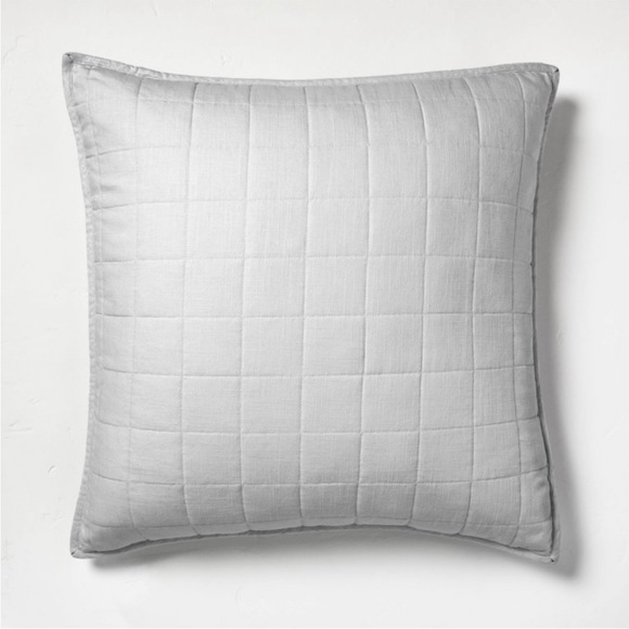 Casaluna Accents Casaluna Heavyweight Quilted Euro Shamlight Gray